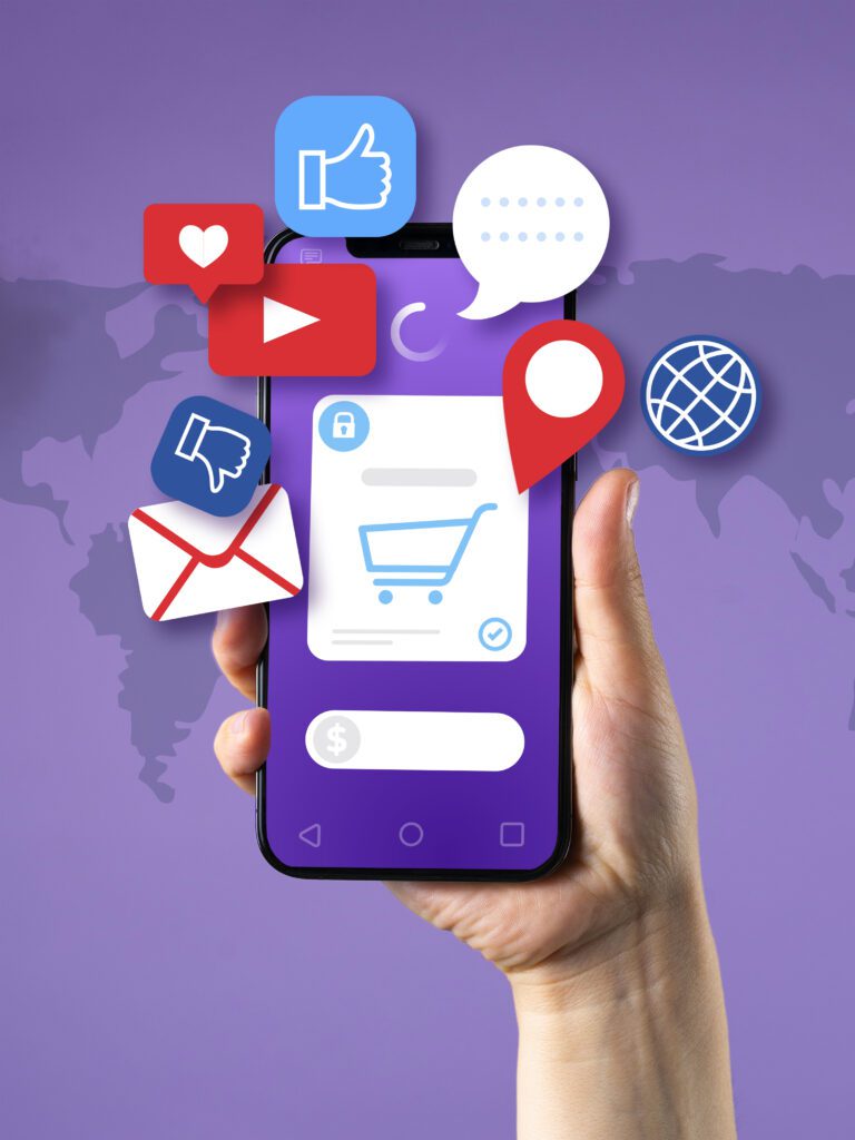 social media marketing concept marketing with applications